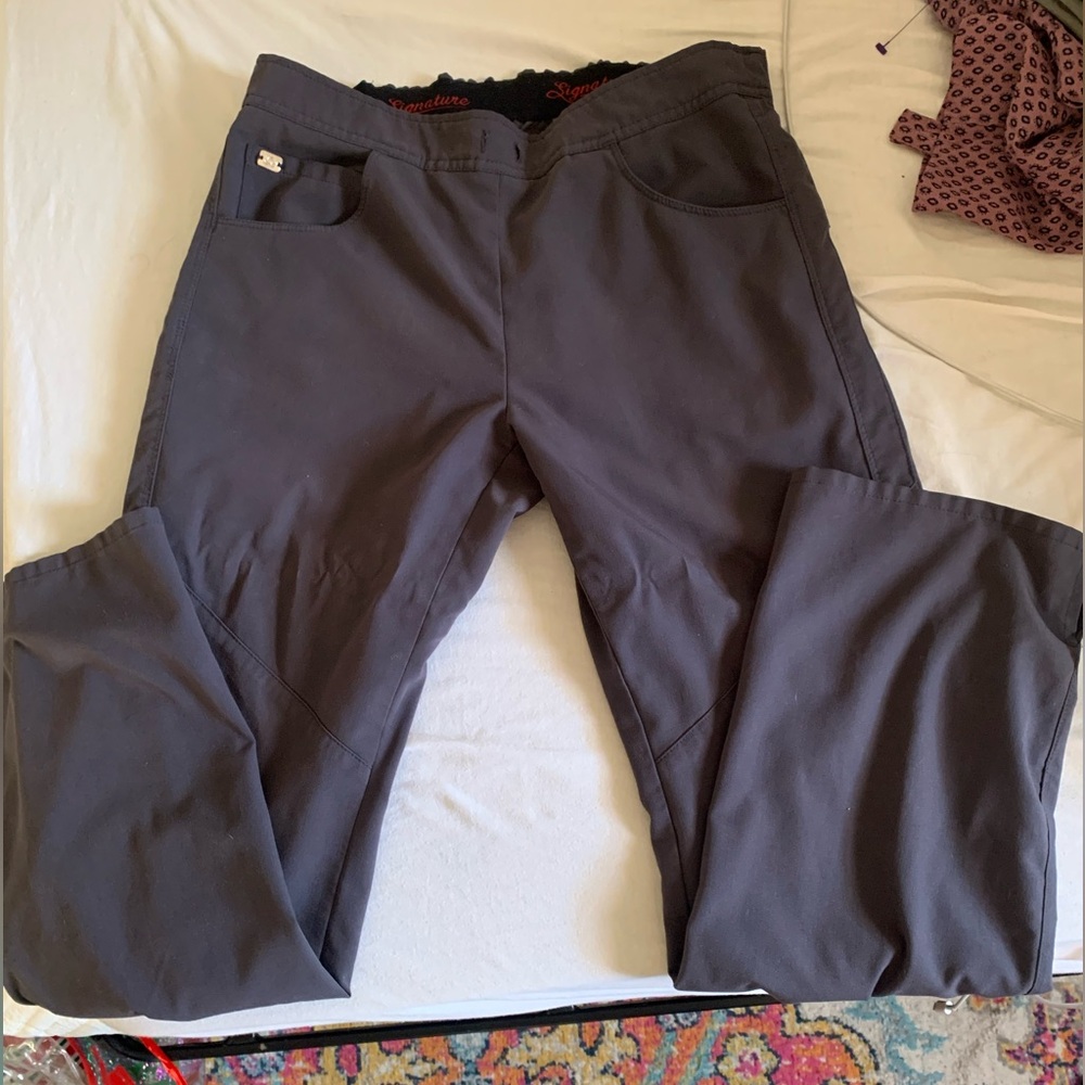 Grey Anatomy pewter gray scrub pants, Small
